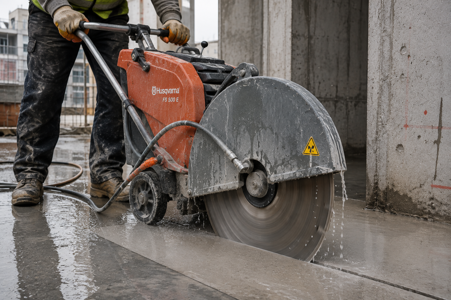 Elmas testere ile beton kesme