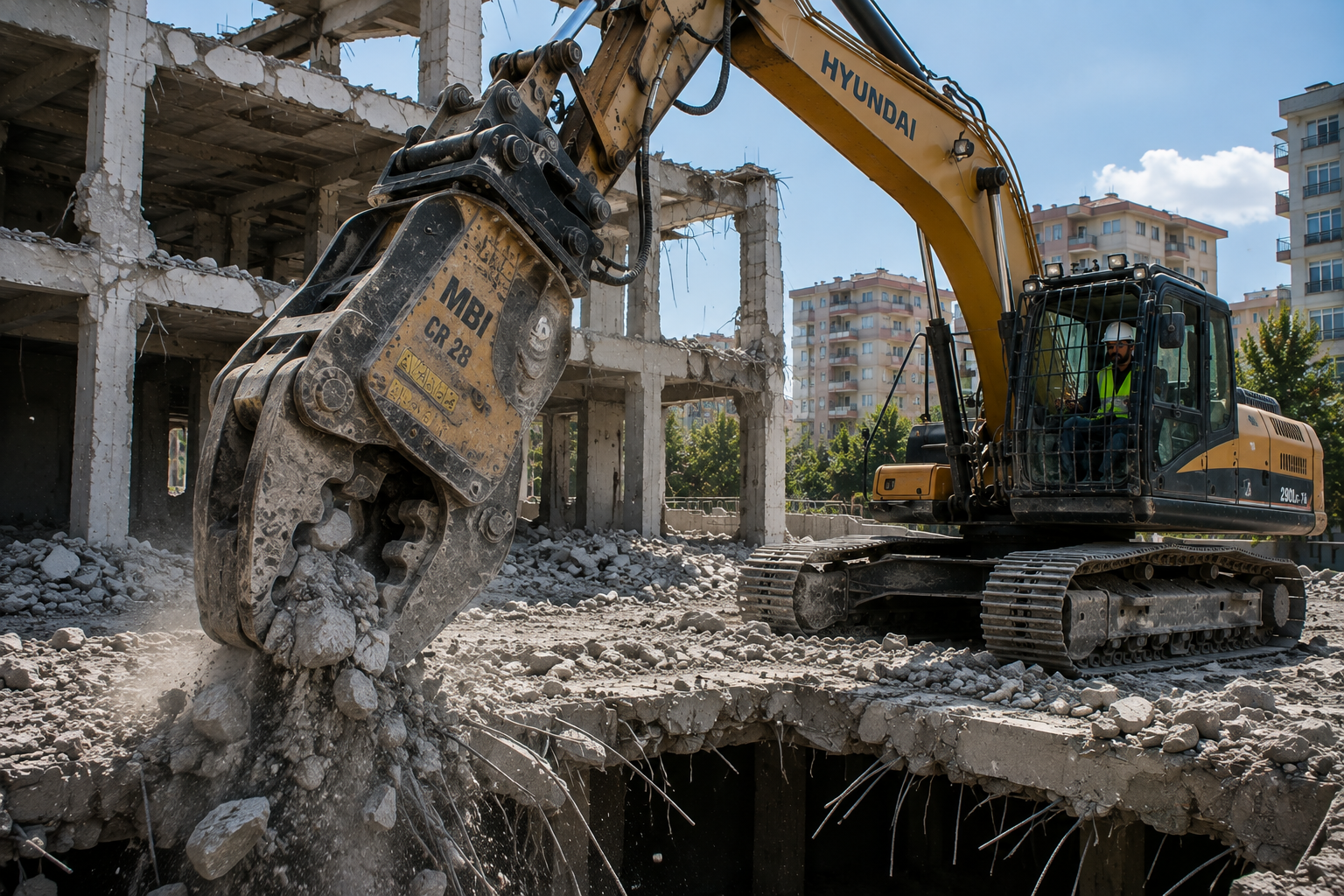 Beton ezici pulverizer