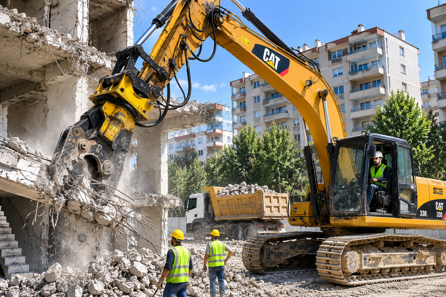 Beton makası ile yıkım