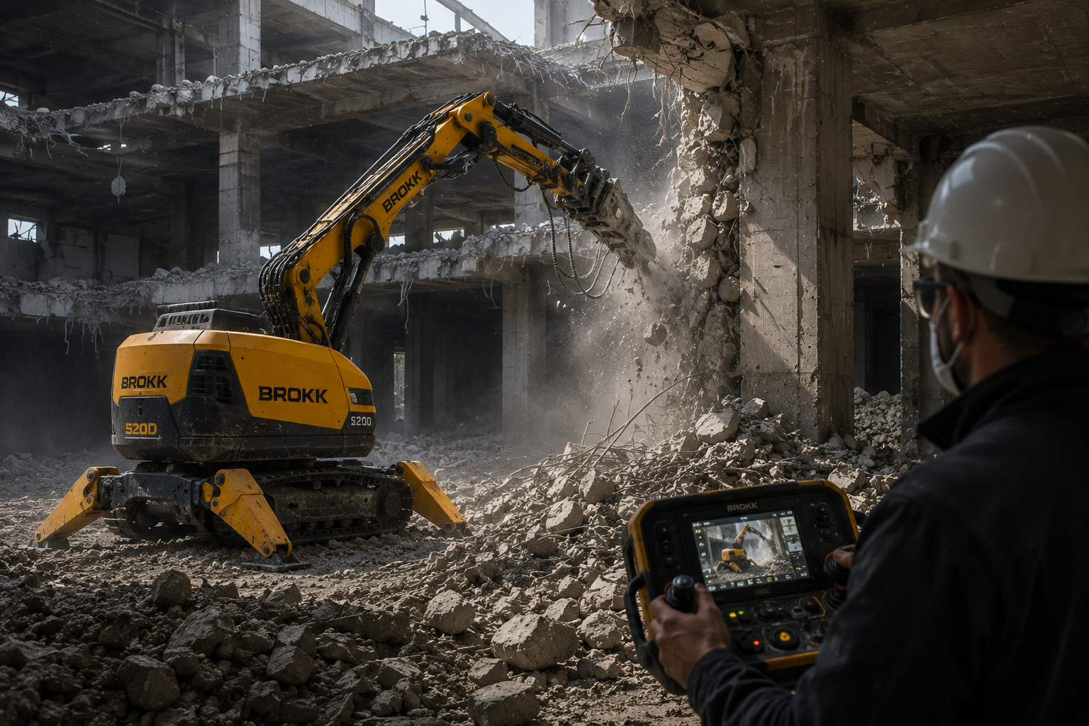 Uzaktan kumandalı yıkım robotu